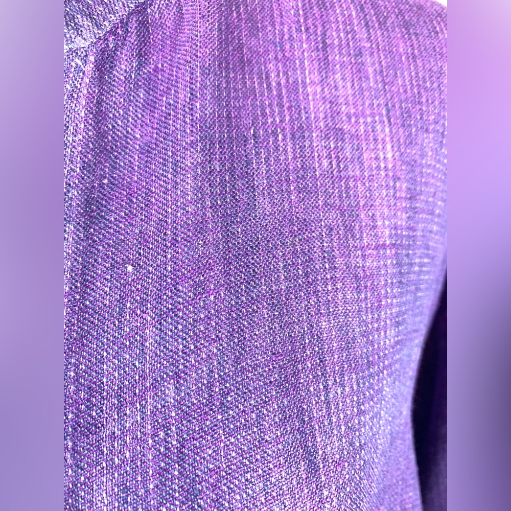 Eileen Fisher Purple Irish Linen Open Front Jacket - Kimono - Cardigan - Picture 10 of 15